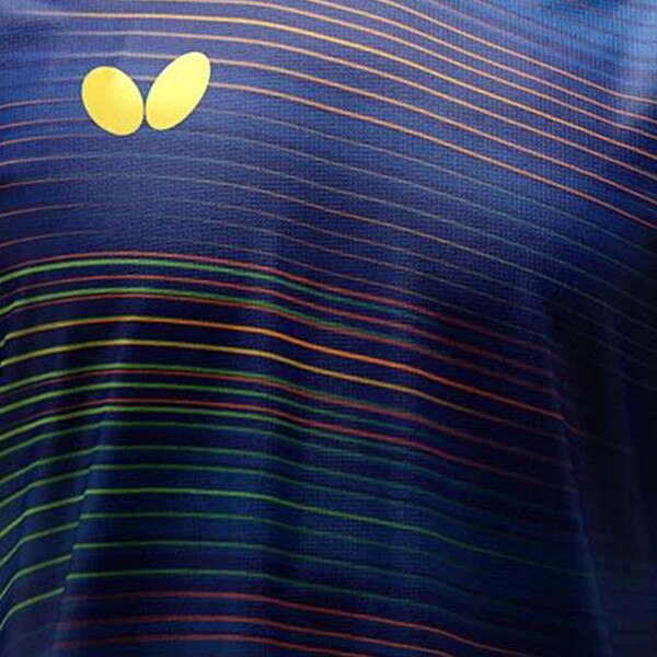 Butterfly Elistar11 Shirt - Navy - Front - Close-Up